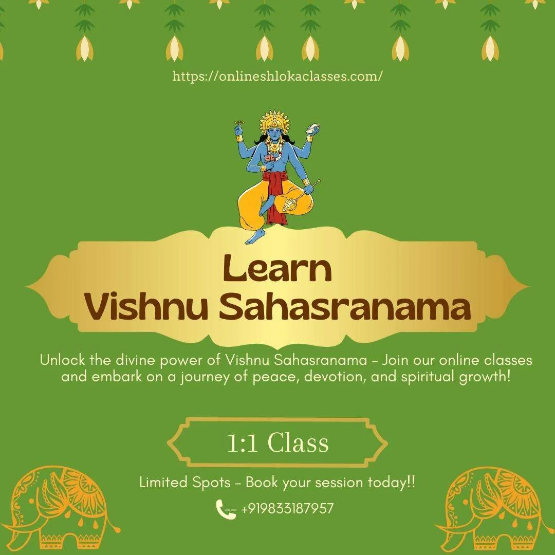 Vishnu SahasraNama at Online Shloka Classes